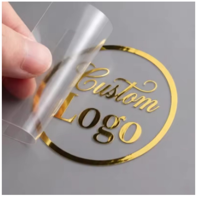 3D Printing Logo - 맞춤형 3D 금박 전사 스티커 실버