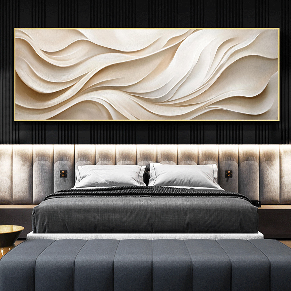 3D Printing Wall - 3D 미니멀리스트 추상 대형 질감 웨이브