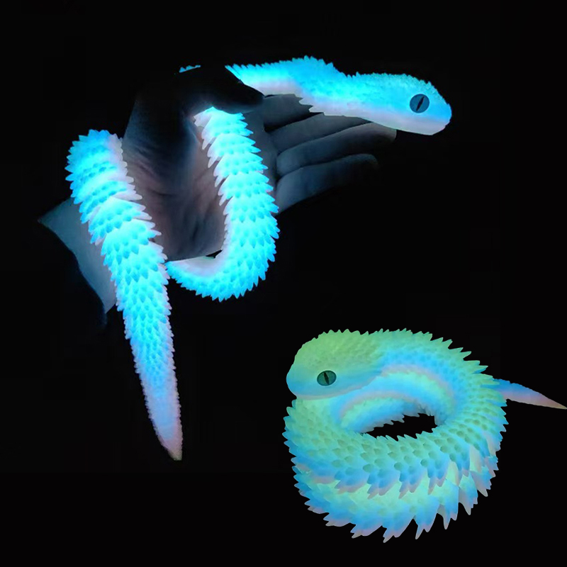 3D Printing Action Figure - 30/60/80cm 3D 인쇄 빛나는 뱀 움직일