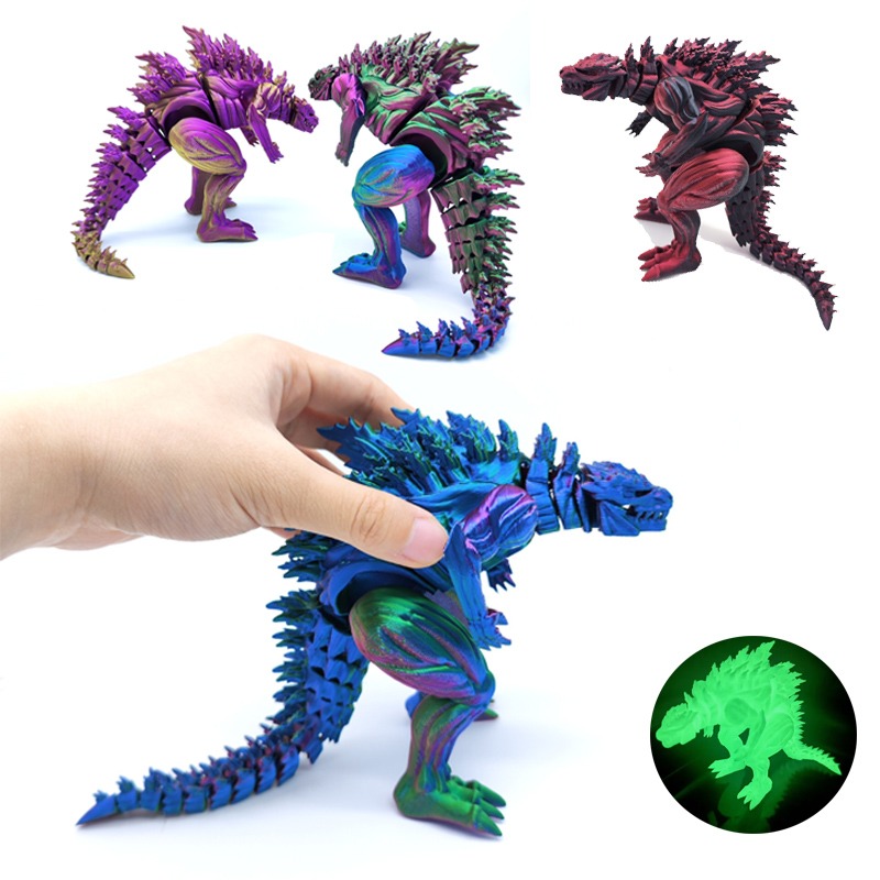 3D Printing Action Figure - 3D 프린팅 근육질 공룡 액션 피규어