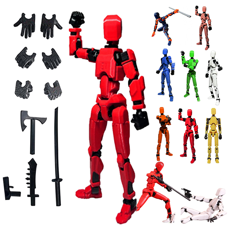 3D Printing Action Figure - 1개 13관절 가동식 피규어 조립식 DIY