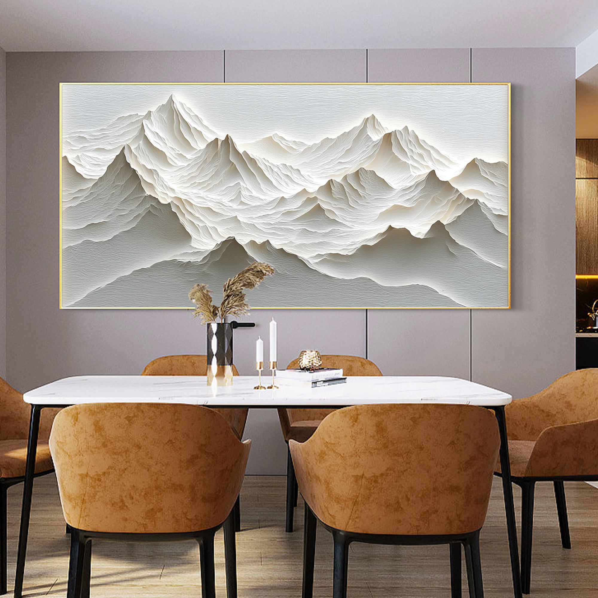 3D Printing Wall - 모던 미니멀리스트 산악 풍경 아트 포스터