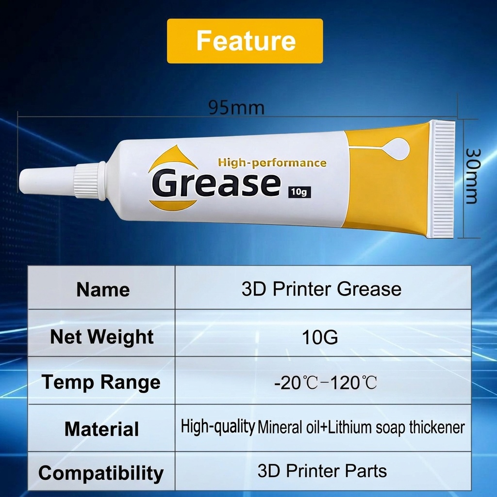 3D 프린터 그리스 윤활유, 소음 감소, Crealit - Creality Printer Ender 3 리뷰 및 가격