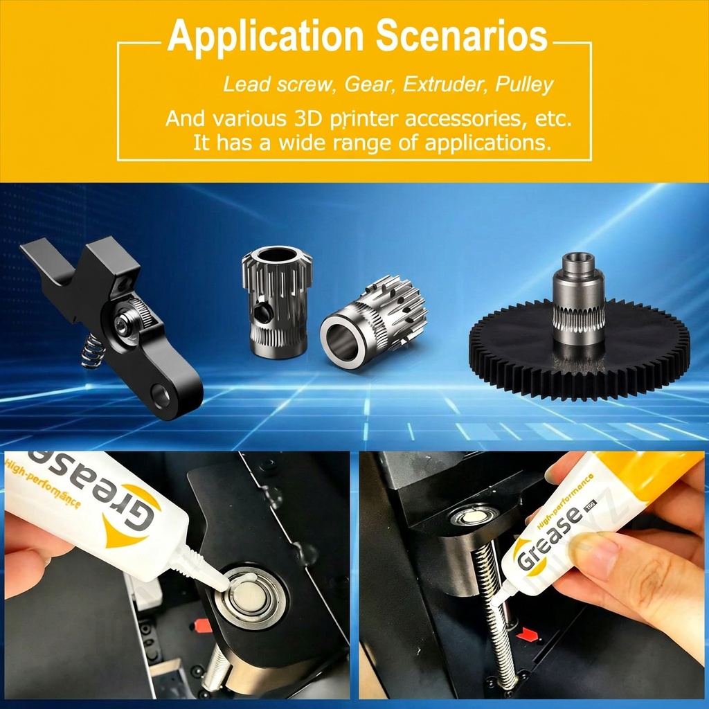 3D 프린터 그리스 윤활유, 소음 감소, Crealit - Creality Printer Ender 3 리뷰 및 가격