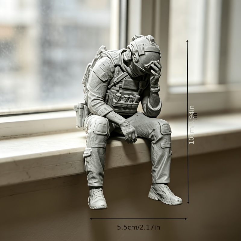 3D 프린팅 미니 좌식 피곤한 병사 모델, 전술 액션  - 3D Printing Action Figure 리뷰 및 가격