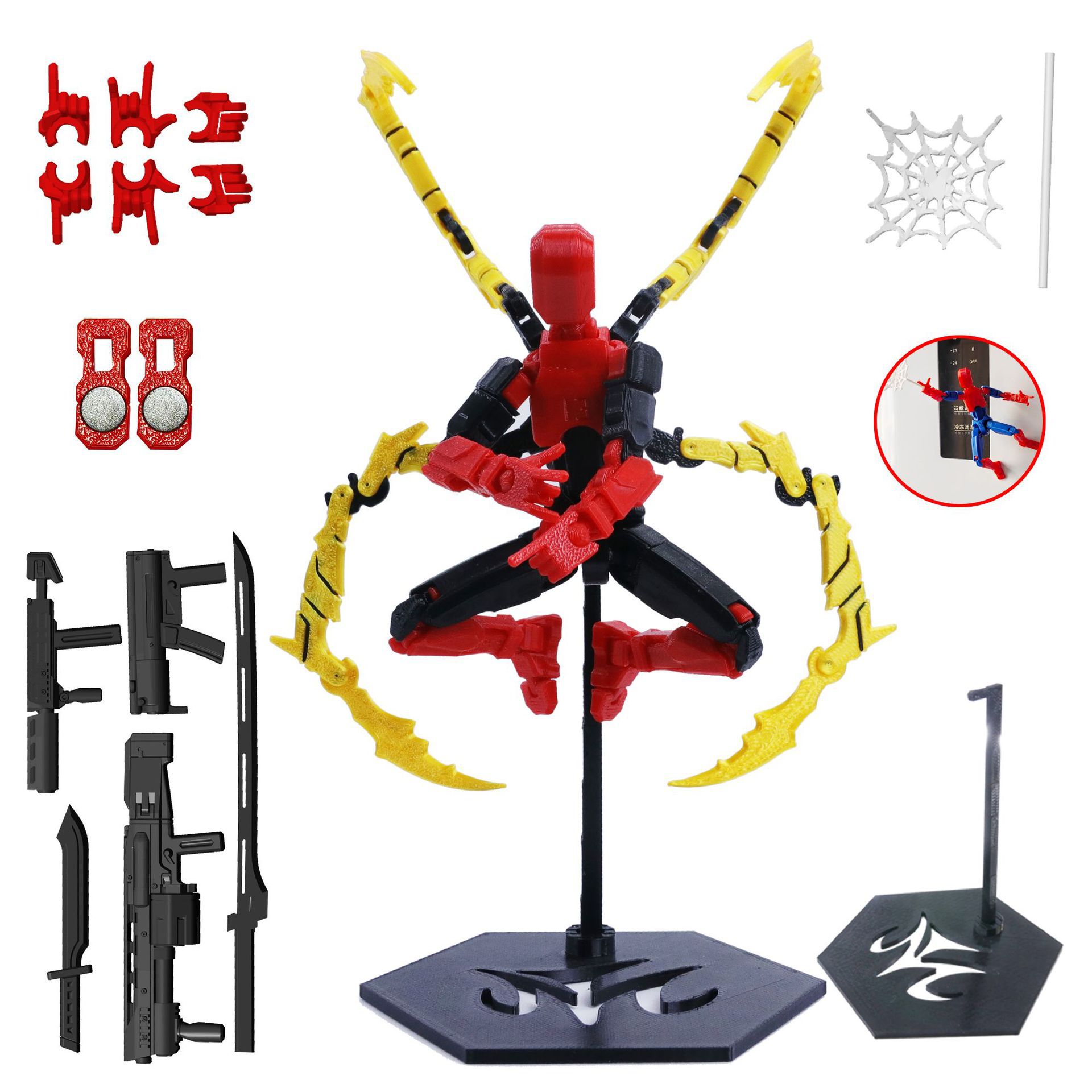 3D 프린팅 로봇 모델 장난감 가동 관절 아티큘레이티드 - 3D Printing Action Figure 리뷰 및 가격