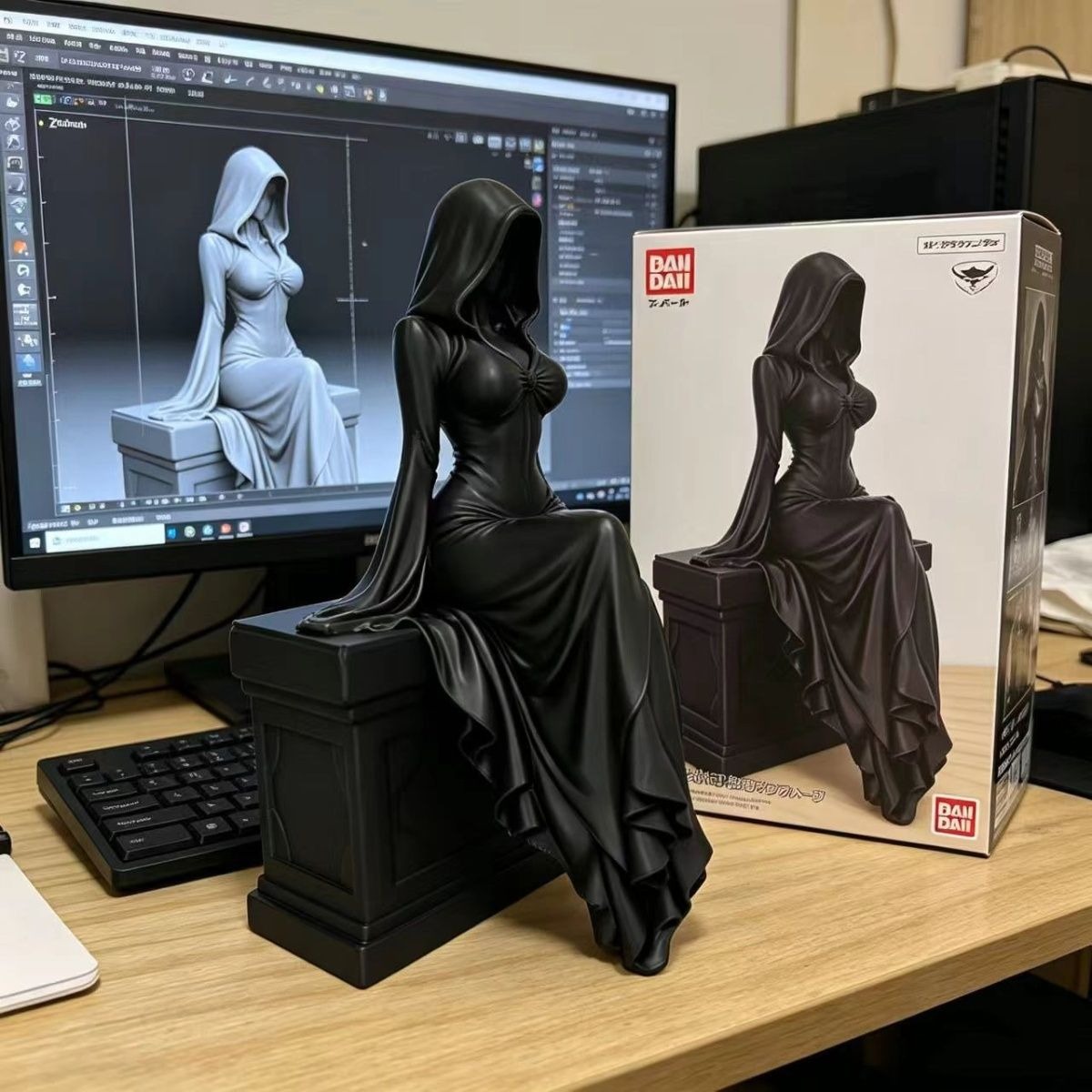 3D 프린팅 조각상 할로윈 검은 망토를 쓴 유령 여왕  - 3D Printing Ghosting 리뷰 및 가격