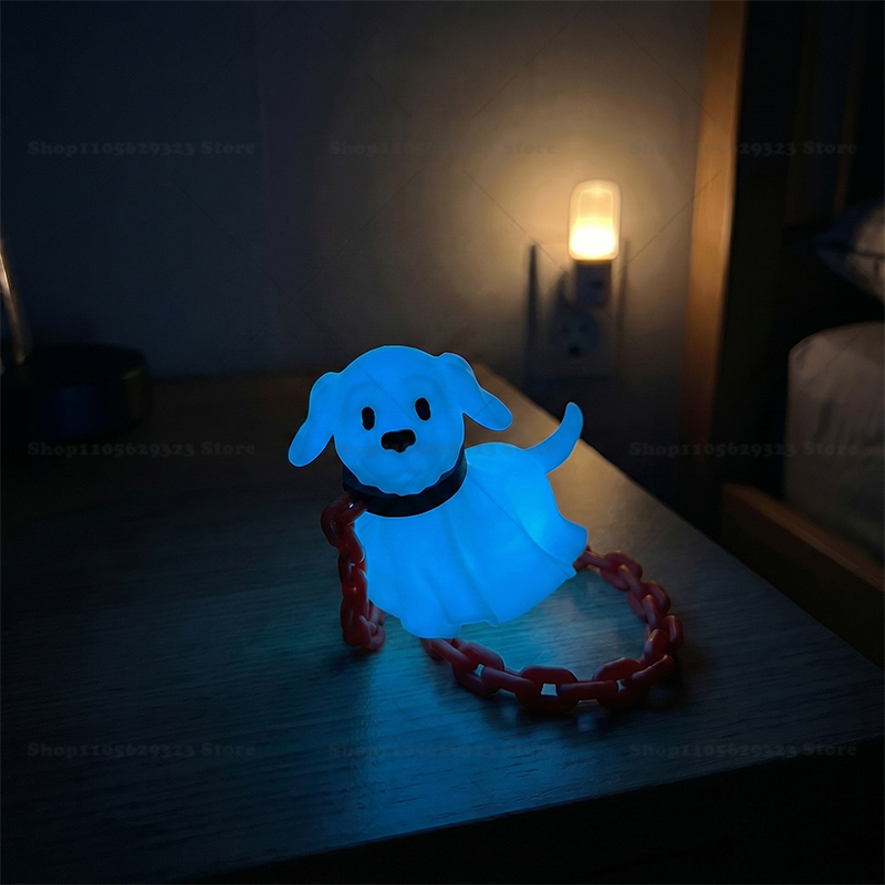 3D 프린팅 야광 유령 피규어, 개와 함께 있는 유령, - 3D Printing Ghosting 리뷰 및 가격
