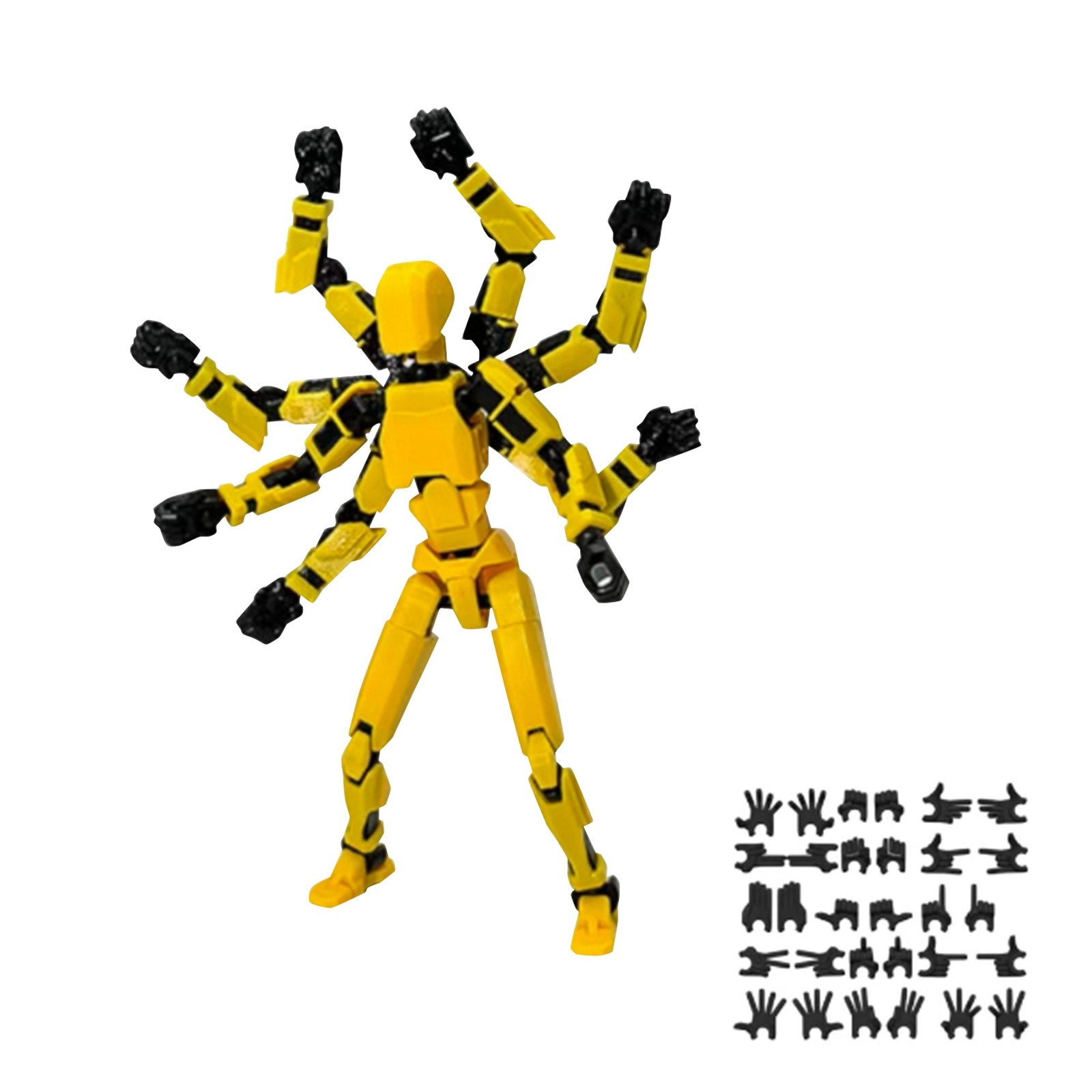 다관절 이동식 모양 변경 로봇, 8 날개, 여성 액세서 - 3D Printing Action Figure 리뷰 및 가격