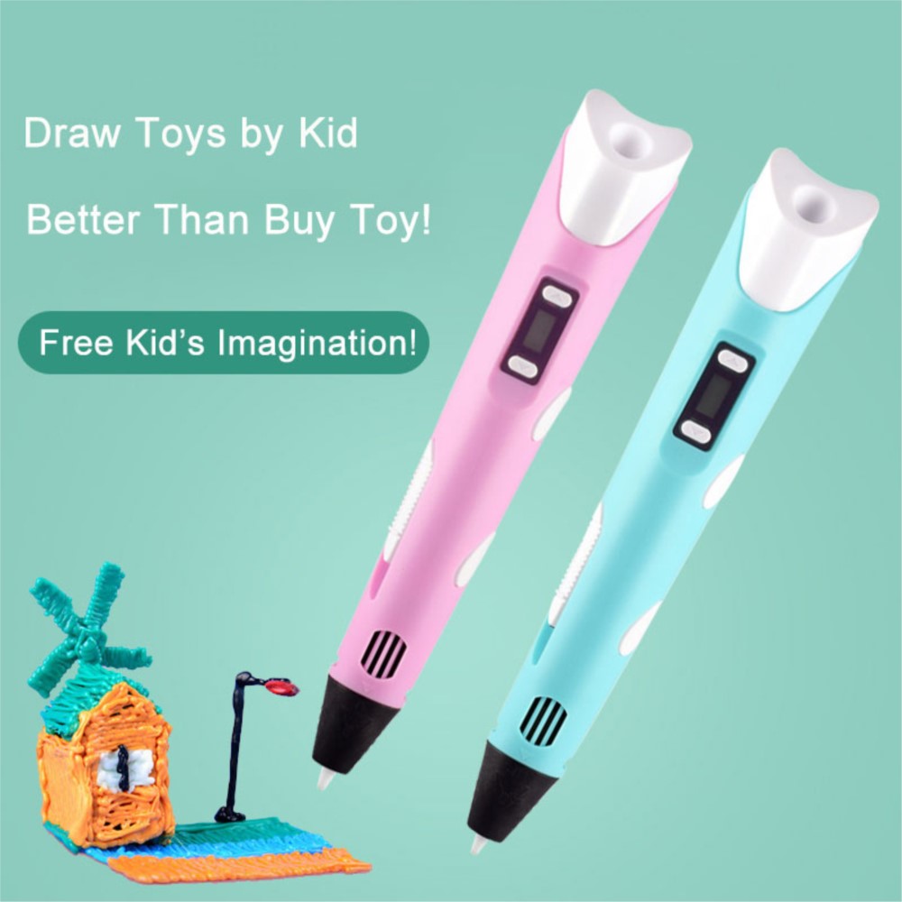 3D 인쇄 펜 DIY 드로잉 펜 LCD 화면 호환 9M - 3D Printing Pen For Kids 리뷰 및 가격