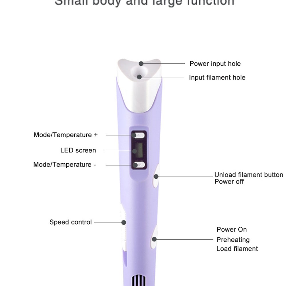 3D 인쇄 펜 DIY 드로잉 펜 LCD 화면 호환 9M - 3D Printing Pen For Kids 리뷰 및 가격