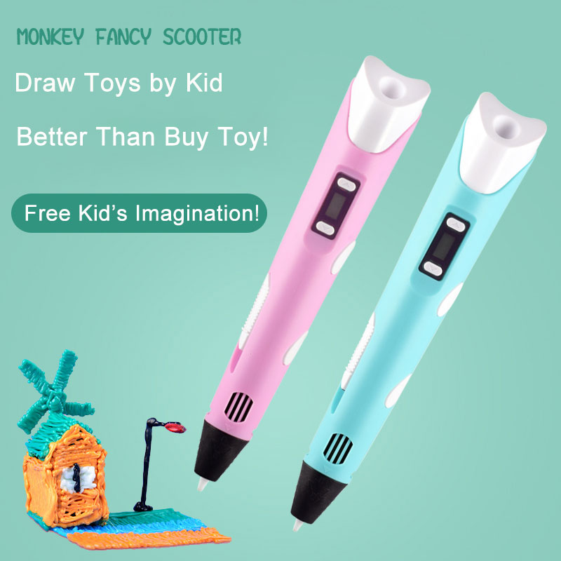 LED 디스플레이가 있는 전자 3D 프린팅 펜, 25M - 3D Printing Pen For Kids 리뷰 및 가격