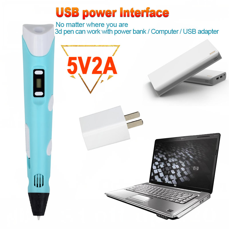 LED 디스플레이가 있는 전자 3D 프린팅 펜, 25M - 3D Printing Pen For Kids 리뷰 및 가격
