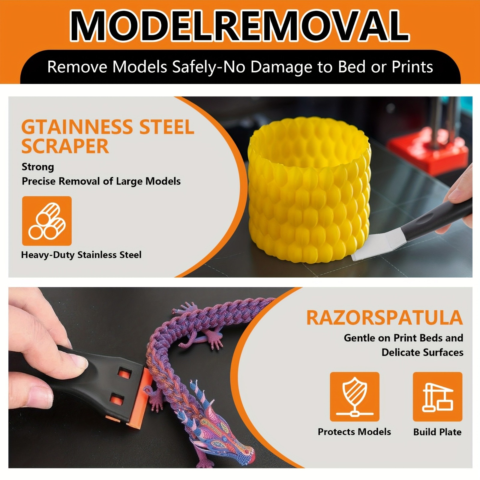 3D 프린터 도구 키트, 모든 FDM/SLA 프린터용  - 3D Print Removal Tool 리뷰 및 가격