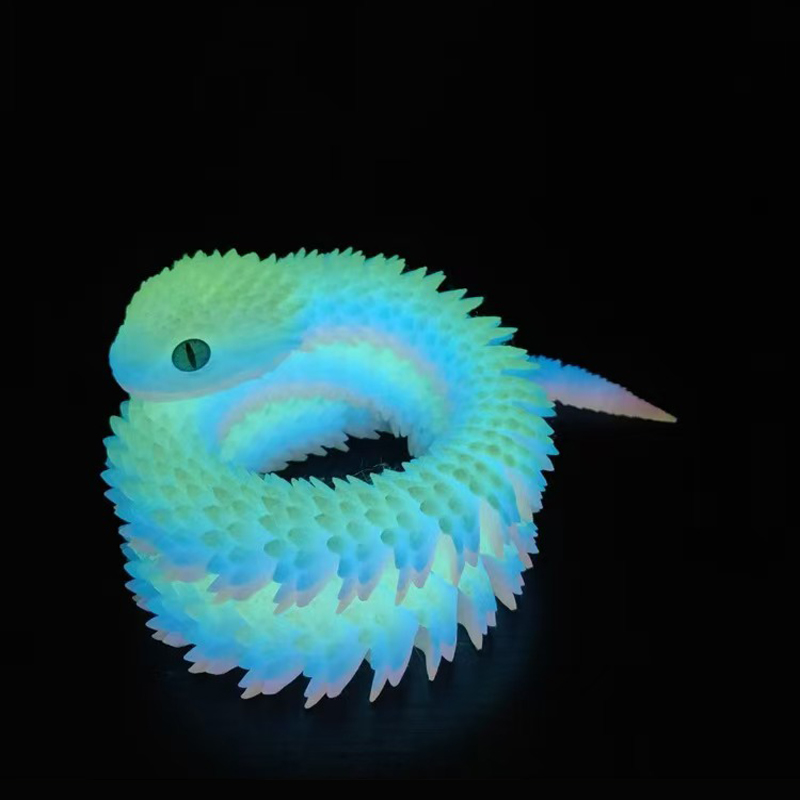 30/60/80cm 3D 인쇄 빛나는 뱀 움직일 수있는 - 3D Printing Action Figure 리뷰 및 가격