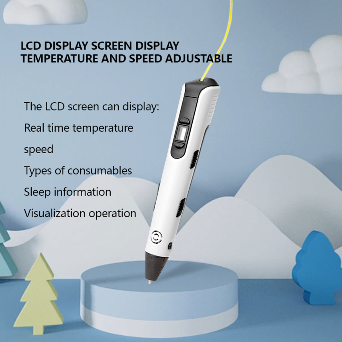 업그레이드된 3D 프린팅 펜 9미터 PLA 필라멘트 어 - 3D Printing Pen For Kids 리뷰 및 가격
