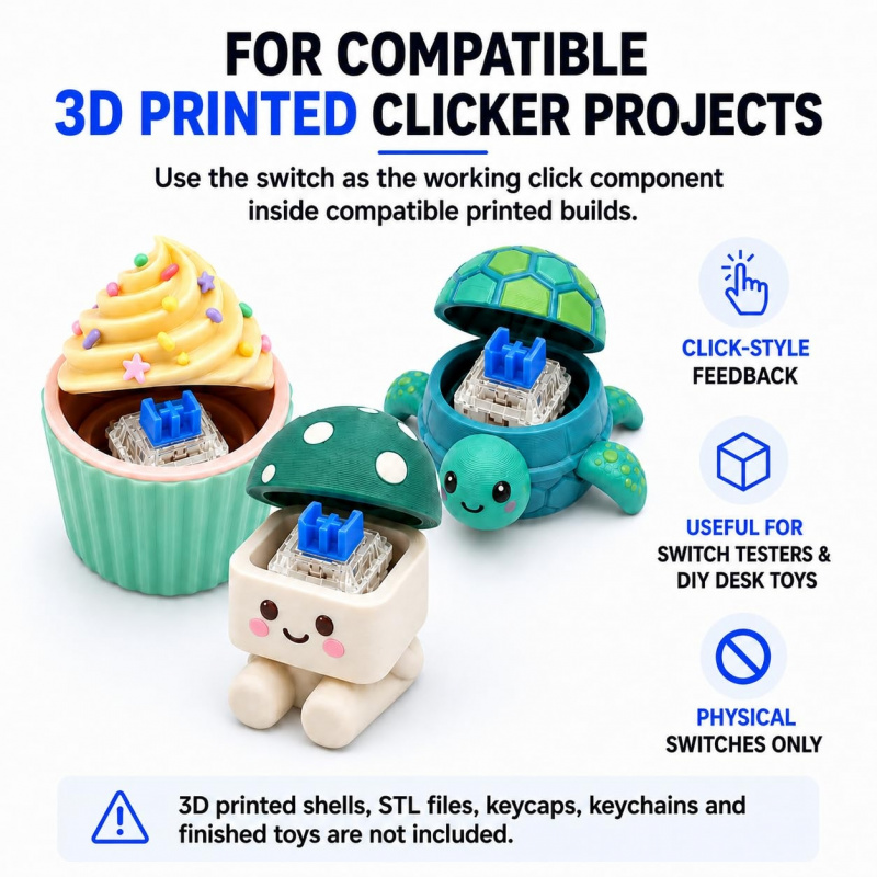 60PCS 블루 기계식 키보드 스위치 클리커 3D 프린 - 3D Print Removal Tool 리뷰 및 가격