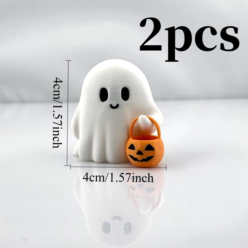 귀여운 작은 할로윈 유령 장식품 2개 세트, 책상 장식 - 3D Printing Ghosting 리뷰 및 가격