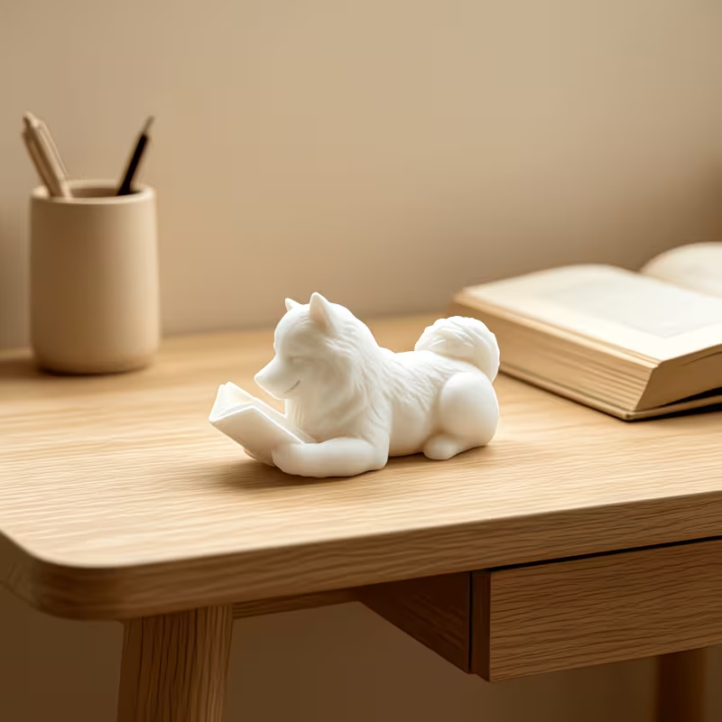 사모예드 장식 조각상, 3D 프린팅된 눕는 개 피규어, - 3D Printing Enthusiast 리뷰 및 가격
