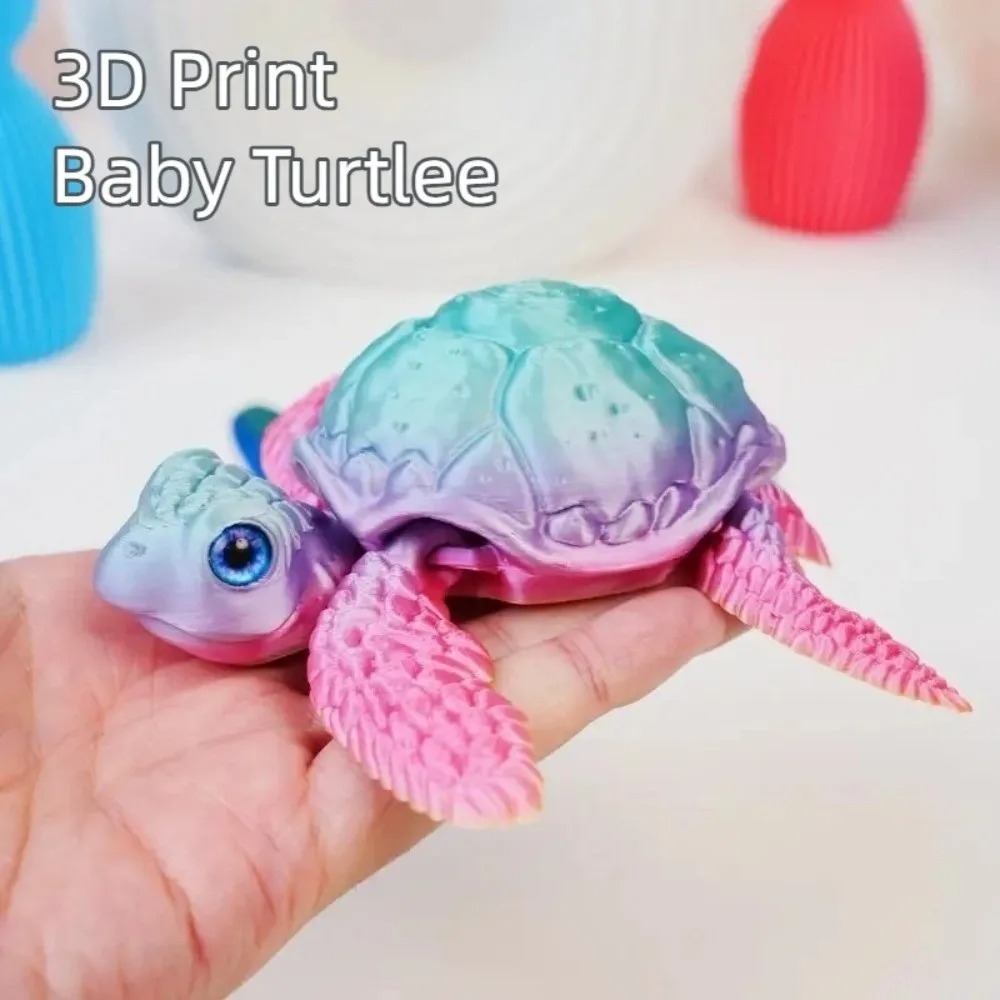 3D 프린팅된 거북이 장식품 PLA 소재 화려하고 귀여 - 3D Printing Action Figure 리뷰 및 가격
