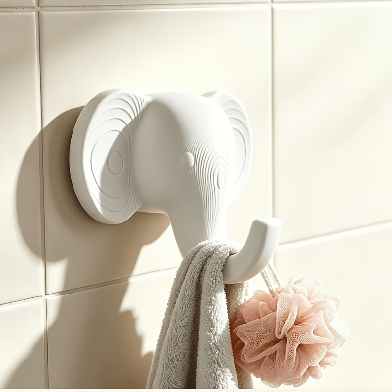 코끼리 머리 모양 싱글 벽걸이 후크 - 흰색 옷걸이 - - 3D Printing Wall 리뷰 및 가격