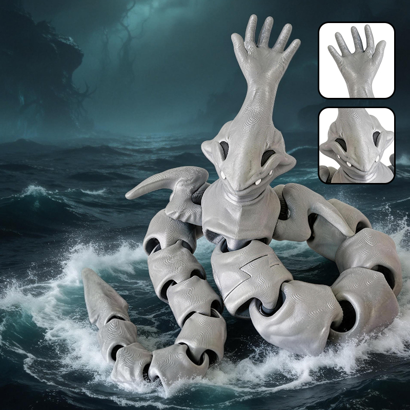 새로운 3D 프린팅 바다 괴물 블럽 그란 마자 액션 피 - 3D Printing Action Figure 리뷰 및 가격