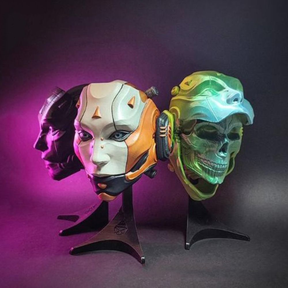 맞춤형 3D 프린팅 마스크 모델 PLA 다채로운 해골  - 3D Printing Mask 리뷰 및 가격