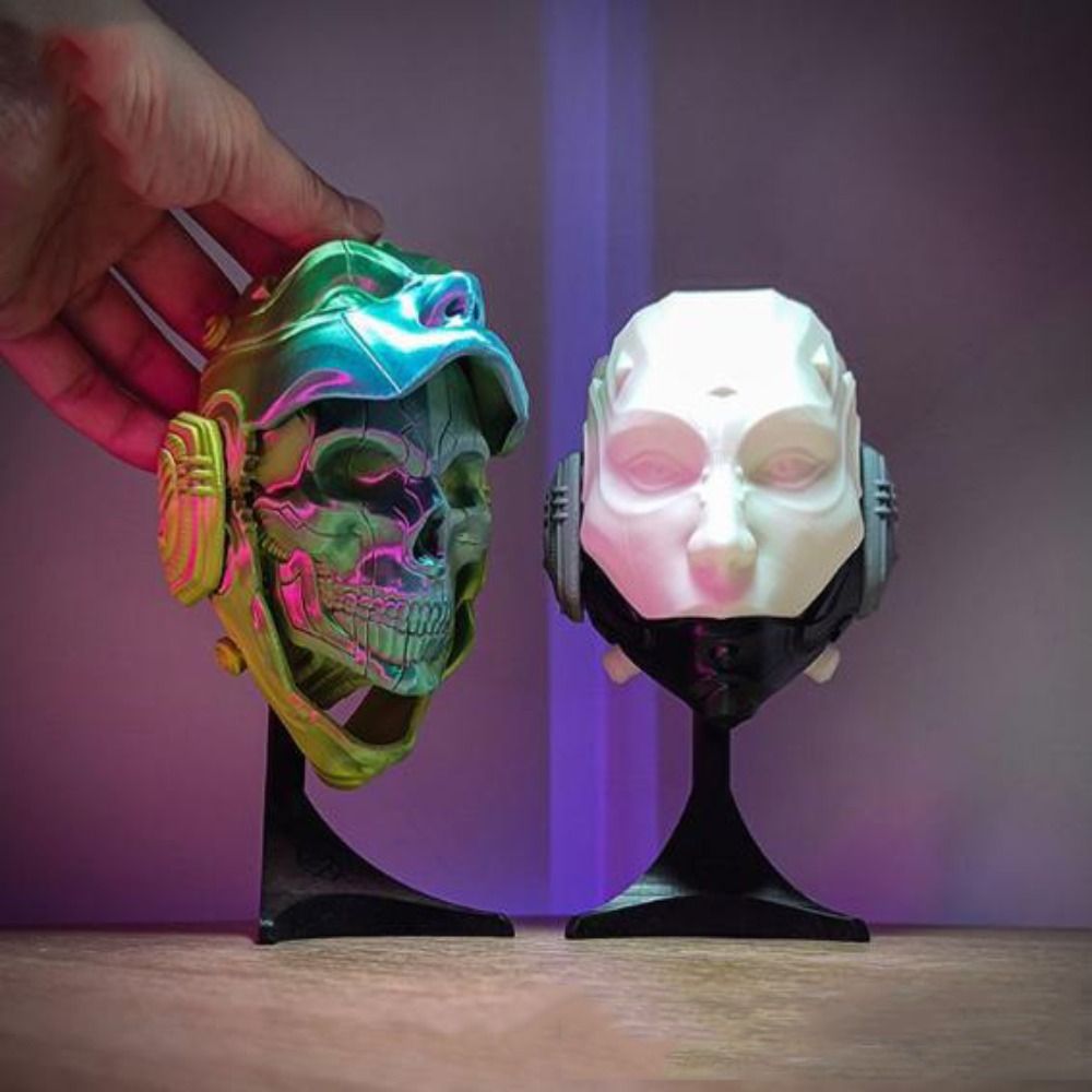맞춤형 3D 프린팅 마스크 모델 PLA 다채로운 해골  - 3D Printing Mask 리뷰 및 가격
