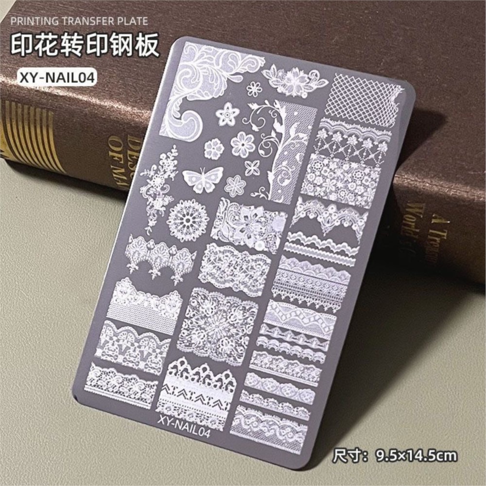 9*15cm 3D 레이스 나비 네일 아트 스탬핑 플레이 - 3D Printing Stainless Steel 리뷰 및 가격