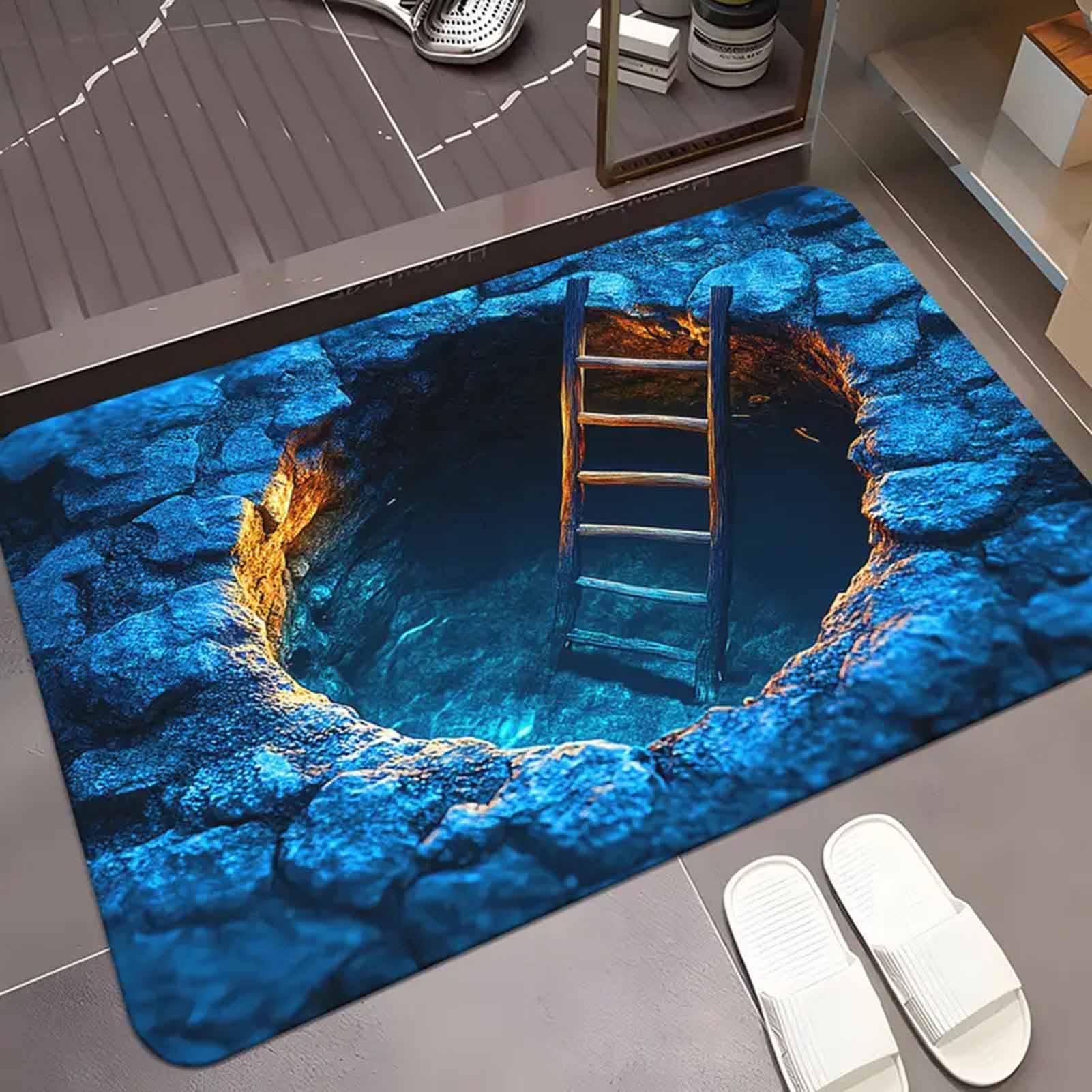 3D 착시 효과 홀 러그 미끄럼 방지 카펫 간편 청소  - 3D Printing Tablet 리뷰 및 가격